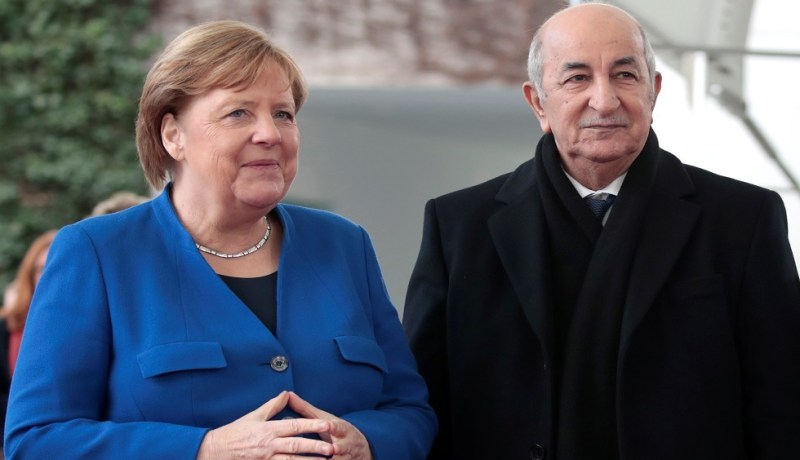 الرئيس تبون يتلقى مكالمة هاتفية من أنجيلا ميركل