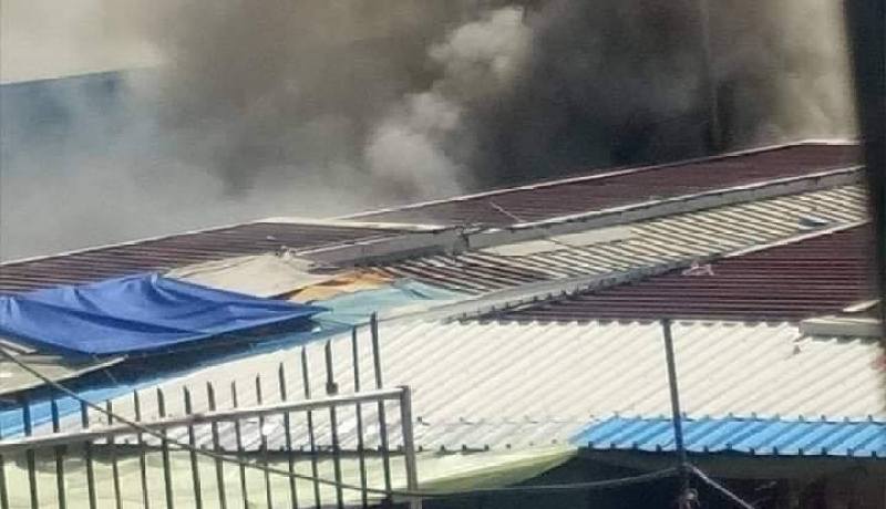 تيبازة : حريق يأتي على 6 محلات بسوق المكسيك وسط القليعة