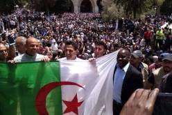 الراية الجزائرية تتقدم الصفوف بتظاهرة الأقصى أمس الجمعة  