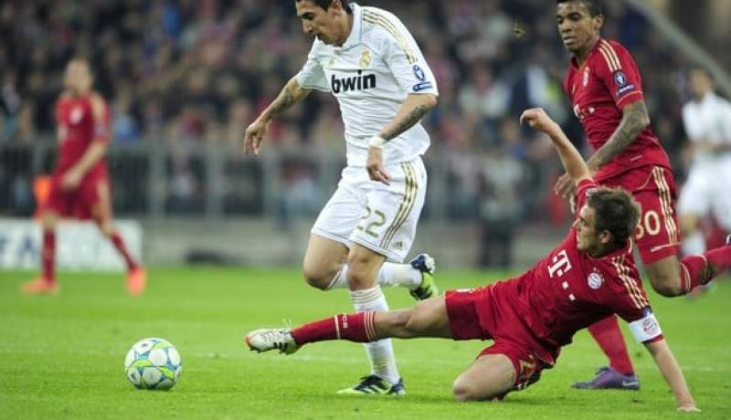 نتيجة الشوط الاول : ريال مدريد 2-1 باير ميونخ