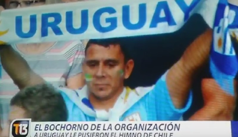 شاهد خطأ فادح في كوبا أمريكا .. عزف نشيد تشيلي بدل الأوروغواي