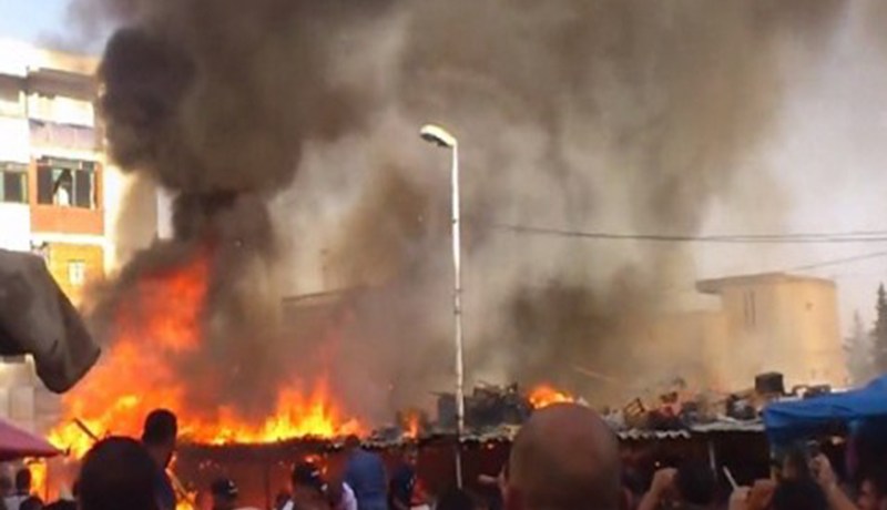 حريق يلتهم محلات تجارية بعمارة مصنفة في الخانة الحمراء بالقصبة