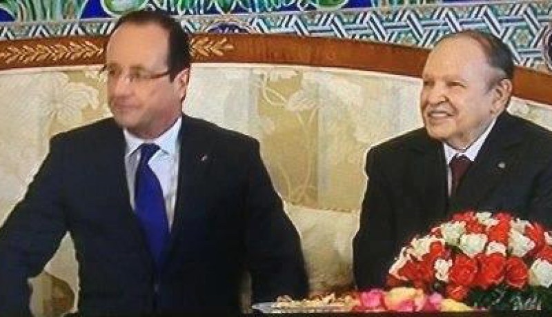 محادثات على انفراد بين الرئيسين بوتفليقة وهولاند