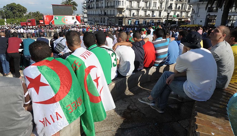 شاشات عملاقـة لنقـل مباريات الخضـر بالعاصمـــة