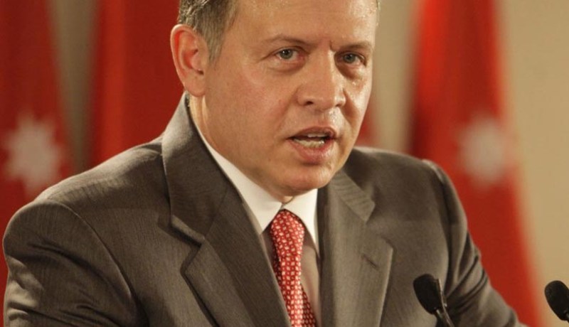 العاهل الأردني يؤكد على ضرورة دعم الجهود الرامية لإدامة اتفاق التهدئة بين الفلسطينيين وإسرائيل