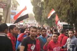 مسيرة ألتراس الأهلى تشل حركة المرورفي مصر