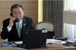 بان كي مون يعرض على العراق مساعدة النازحين بالعودة إلى مدينة الرمادي