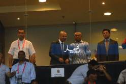 بالصور..الوزير برناوي يساند الخضر رفقة زطشي ورئيس الكاف