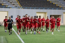 بالصور.. الخضر يجرون أول حصة تدريبية بمصر