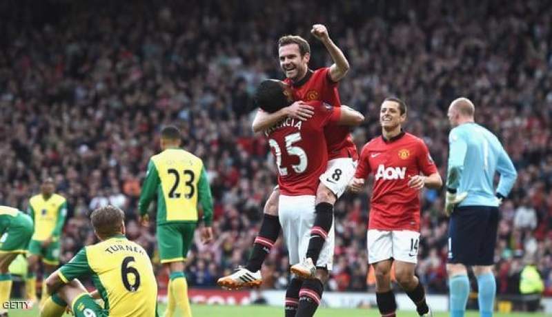 مان يونايتد يسحق نوريتش برباعية