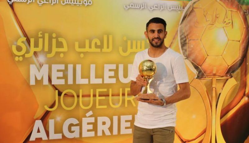 محرز يتوج بالكرة الذهبية الجزائرية لسنة 2016