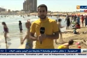 بالفيديو المواطنون يسبحون رغم تحذيرات الحماية المدنية