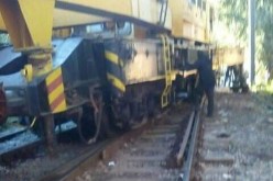 إنحراف قاطرة عن السكة الحديدية بالطارف