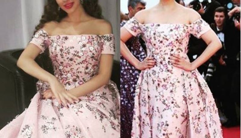 أشوايا راي وميريام فارس بنفس الفستان