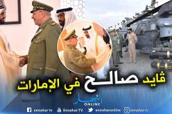قايد صالح في الإمارات للمشاركة في افتتاح المعرض الدولي 14 للدفاع
