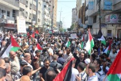 مسيرة حاشدة بغزة استنكارا لجريمة حرق الرضيع الفلسطيني ونصرة للأقصى