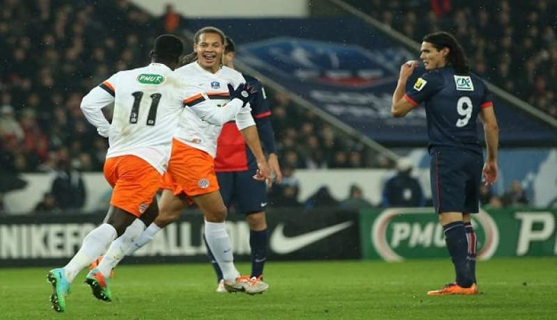 باريس سان جيرمان يودع كأس فرنسا بهزيمة أمام مونبيليه