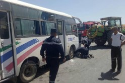 إرتفاع حصيلة إنقلاب حافلة سيدي بلعباس إلى 35 جريحا