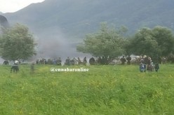 الحماية تخمد حريق الطائرة العسكرية المنكوبة في بوفاريك