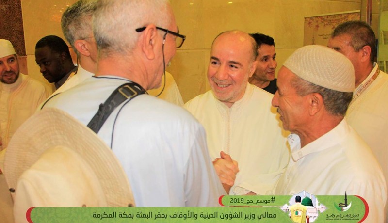 بالصور.. وزير الشؤون الدينية يتفقد الحجاج بالفنادق ومستشفى البعثة