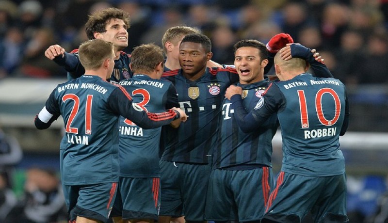 بايرن ميونيخ يبلغ نصف نهائي كأس ألمانيا بخماسية في شباك هامبورغ