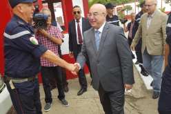 بالصور.. وزيرالداخلية يقوم بزيارة وحدة التدخل  للحماية المدنية بالعاصمة بمناسبة عيد الأضحى المبارك