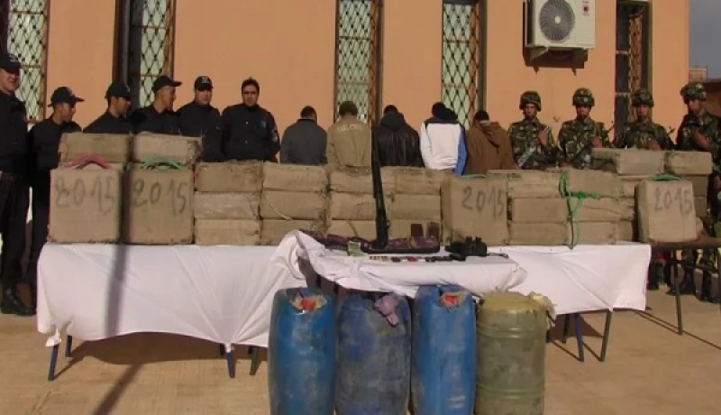 حرس الحدود يضبط كمية معتبرة من الكيف المعالج والوقود بتلمسان