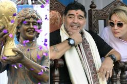 بالفيديو.. مارادونا يكشف عن تمثاله في الهند