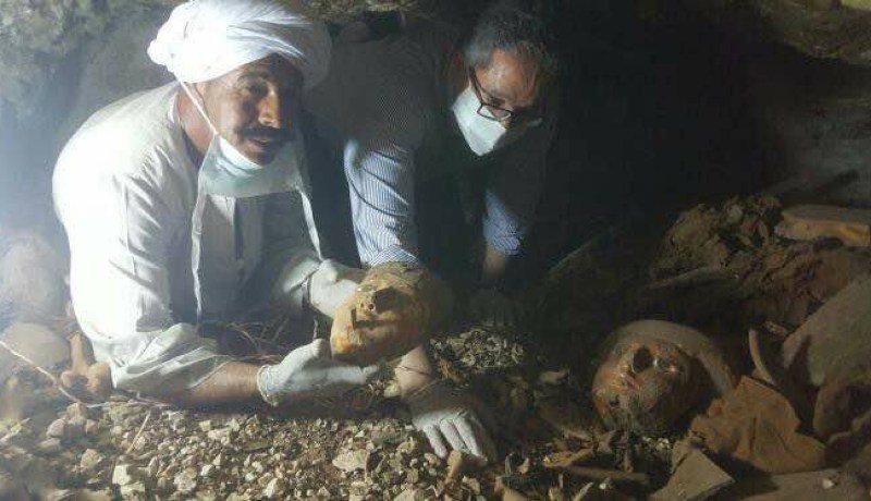 بالصور..اكتشاف مقبرة تعود للأسرة الـ18 بجنوب مصر