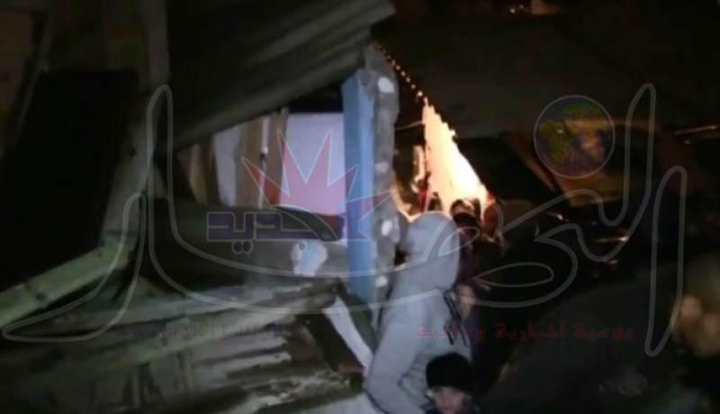 بالصور انهيار فضيع لبنايتين فوضويتين في تاغارا