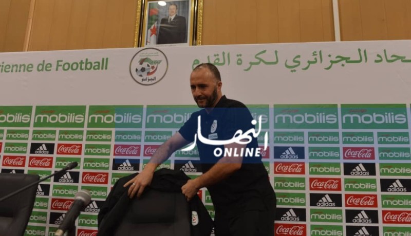 بلماضي :”ليس لدينا ضغط وسندخل الملعب للفوز”