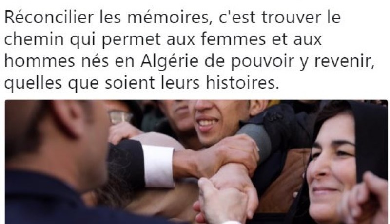 ماكرون: تسوية ملف الذاكرة يسمح بعودة الأقدام السوداء إلى الجزائر