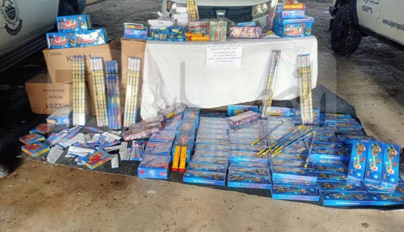 حجز 60649 وحدة من المفرقعات والألعاب النارية بعنابة (صور)