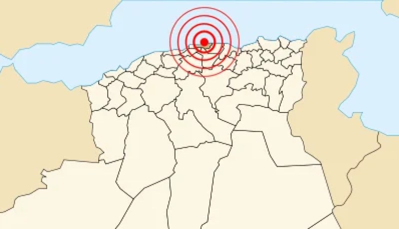 هزة  أرضية بقوة 2.7 درجات بزرالدة