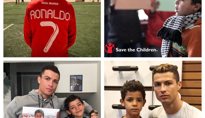 رونالدو: “لا تنسوا الأطفال اللاجئين”