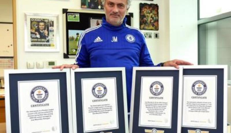 مورينيو يدخل موسوعة جينيس بخمسة أرقام قياسية