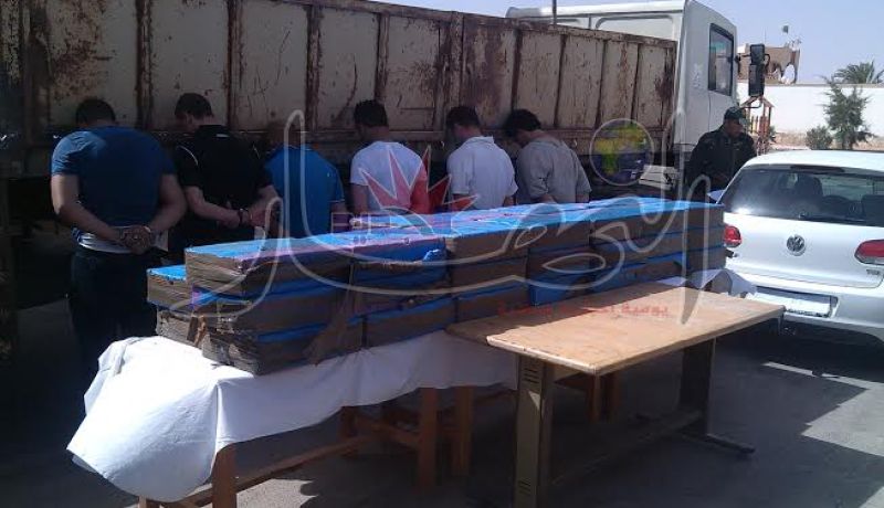 حجز أكثر من 8 قناطر من الكيف المعالج قادمة من المغرب في تلمسان