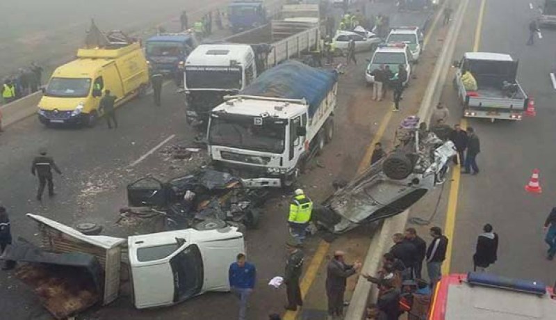 هلاك 38 شخصا وإصابة 1058 في حوادث مرور خلال أسبوع