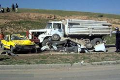 قتيل وجريحان  في حادث مرور بالبيض