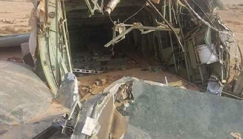 صور جديدة لحادث إنحراف الطائرة العسكرية ببسكرة