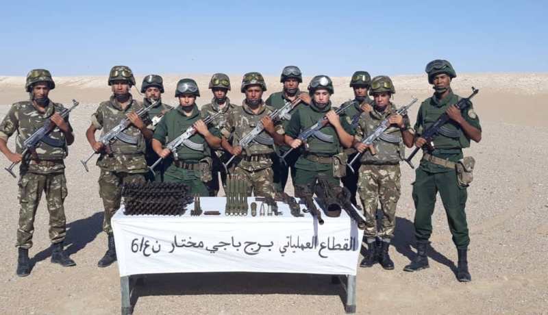 كشف مخبأ يحتوي على رشاشات وقذائف بتمنراست