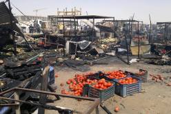 25 قتيلا وجريحا في انفجار سيارة بسوق للخضر شمالي بغداد