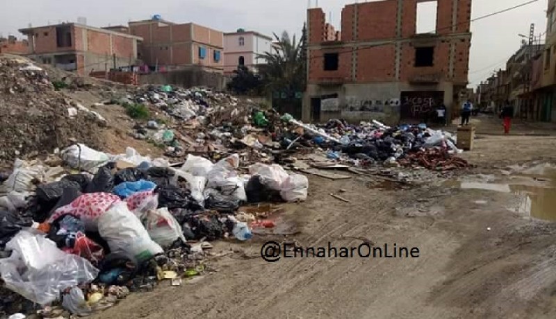 بالصور .. الكاليتوس بالعاصمة تغرق في النفايات