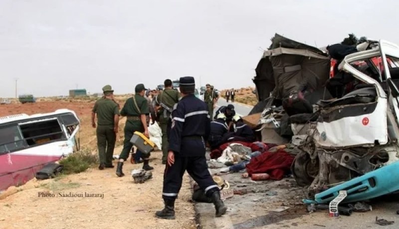 6 قتلى و19 جريحا في حادث مرور بالقرب من المنيعة