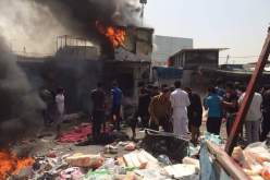 انفجار ضخم في أحد أسواق العاصمة العراقية بغداد