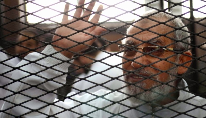 الحكم بالمؤبد للمرشد العام لجماعة الإخوان المسلمين محمد بديع