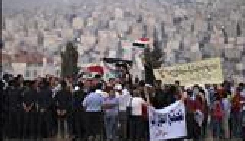 نحو 500 متظاهر في عمان في جمعة حرية الاعلام
