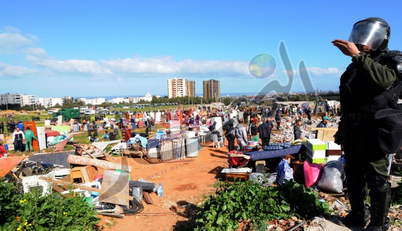 بالصور هدم الأحياء القصديرية في زرالدة