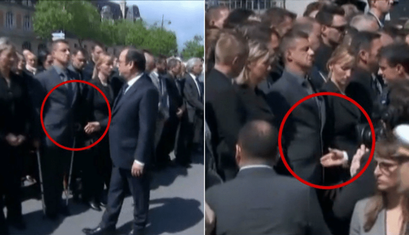بالفيديو.. شرطي فرنسي يهين هولاند وفالس في فرساي