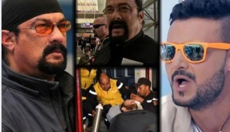 رامز جلال يتعرض لضربات قاتلة جراء مقلب ستيفن سيغال